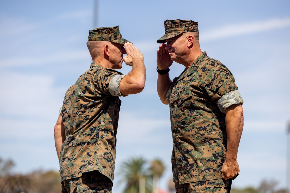 Commandant, Gen. Eric M. Smith attends I MEF Change of Command