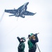 USS Gerald R. Ford (CVN 78) Sailors Observe Flight Deck Fly By