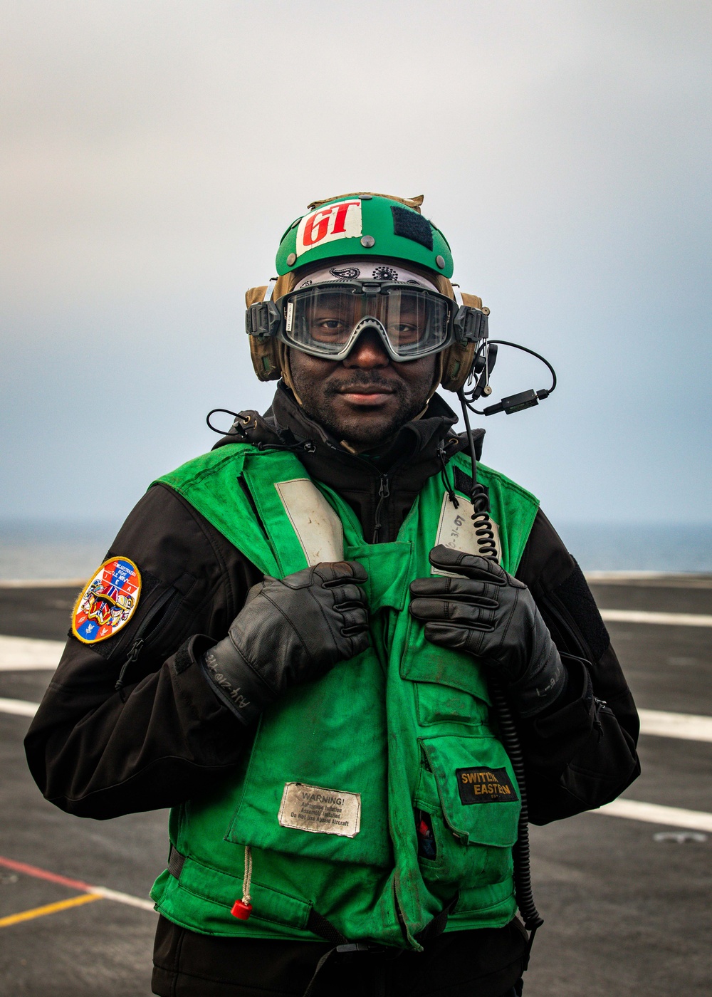 VAW-124 Sailor Observes Flight Operations