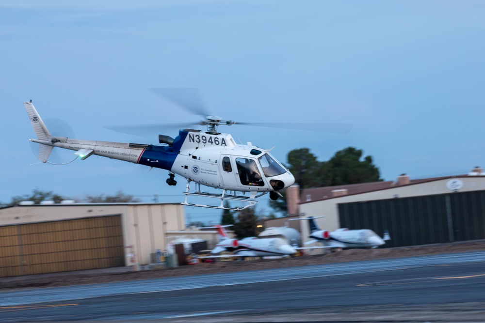 Joint Task Force-Southern Border target airspace threats along southern border with US Customs and Border Protection Air and Marine Operations