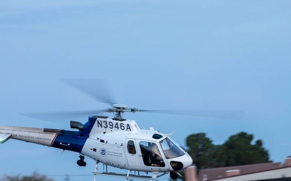 Joint Task Force-Southern Border target airspace threats along southern border with US Customs and Border Protection Air and Marine Operations