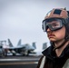 VFA-213 Sailor Observes Flight Operations