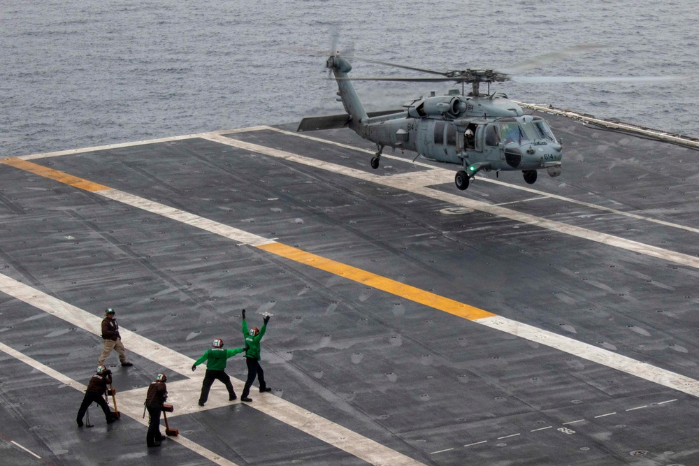 Abraham Lincoln conducts flight operations