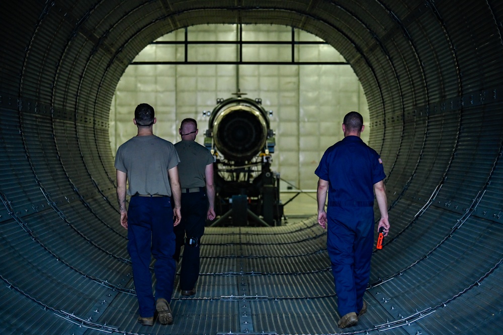 169th Maintenance Squadron conducts jet engine test