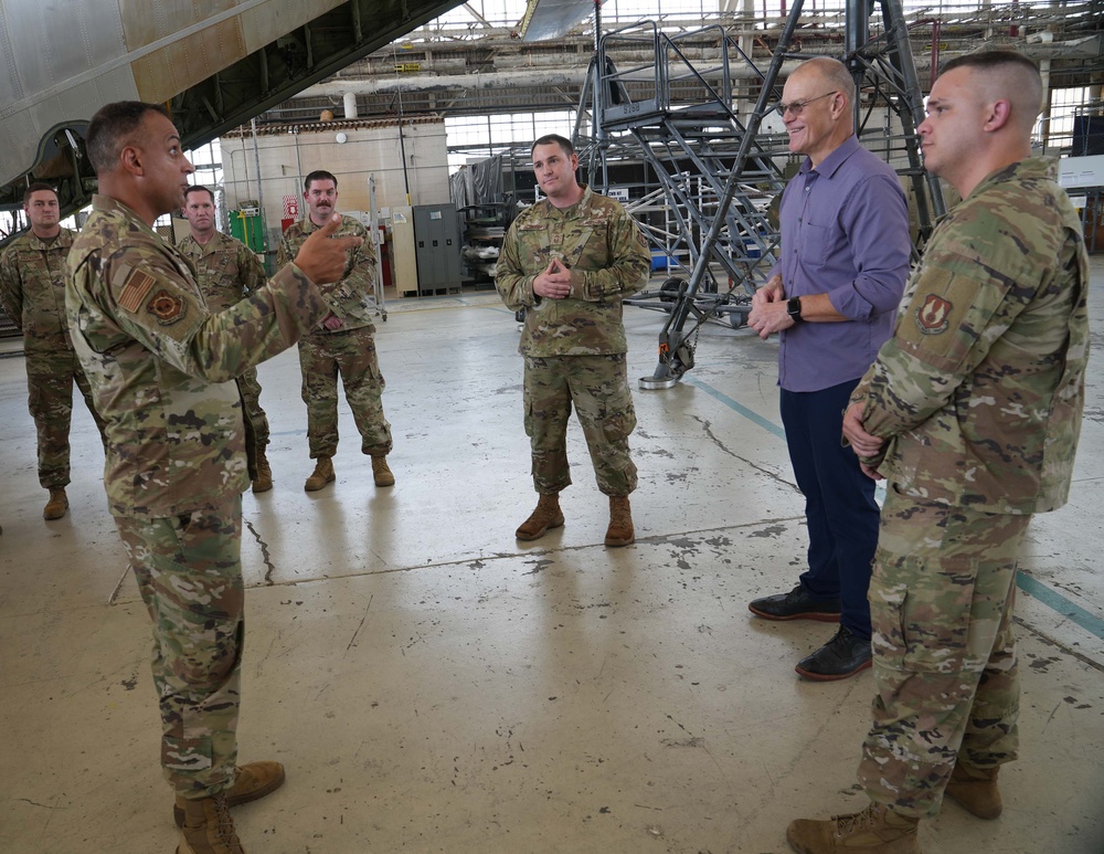16th CMSgt. Of the Air Force retired CMSgt James Roy visit