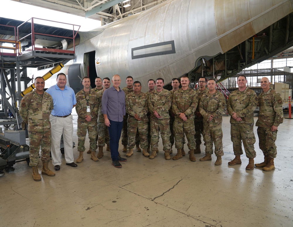 16th CMSgt. Of the Air Force retired CMSgt James Roy visit