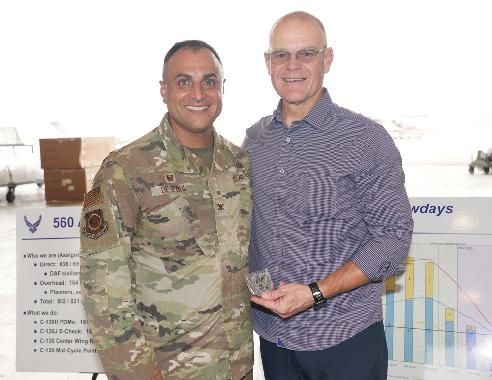16th CMSgt. Of the Air Force retired CMSgt James Roy visit
