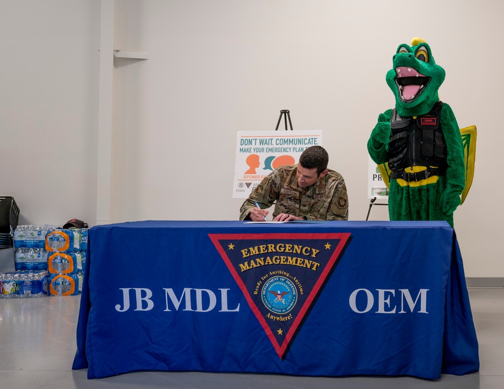 87th Civil Engineer Group National Preparedness Month proclamation signing