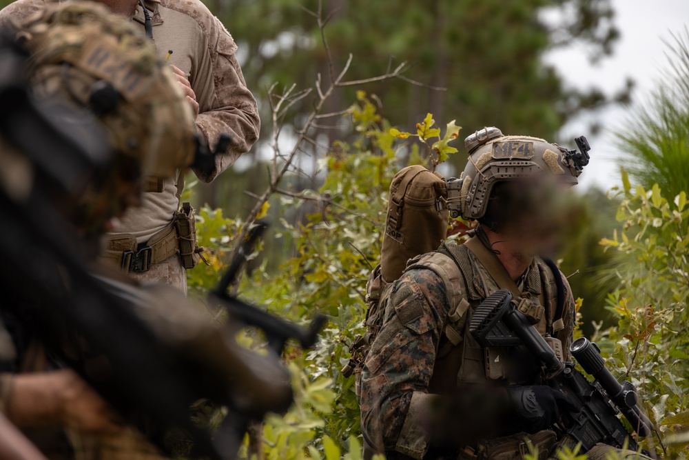 Marines with Infantry Unit Leaders Course participate in a combined arms live fire exercise