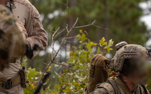 Marines with Infantry Unit Leaders Course participate in a combined arms live fire exercise