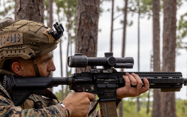 Marines with Infantry Unit Leaders Course participate in a combined arms live fire exercise