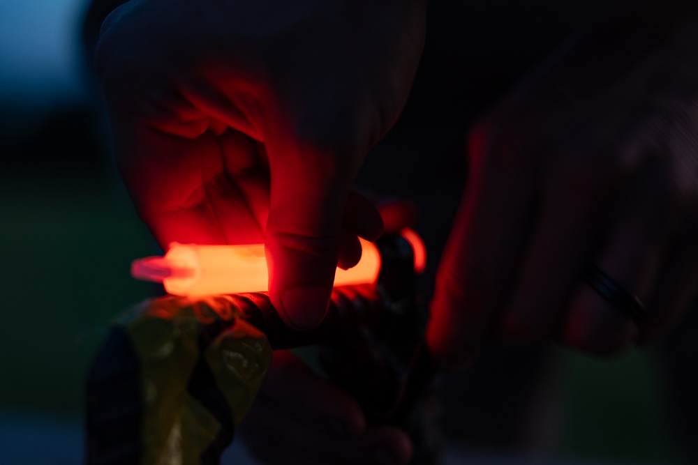 Marines with Logistics Operations School participate in helicopter support team training