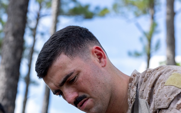 Marines with Logistics Operations School participate in helicopter support team training