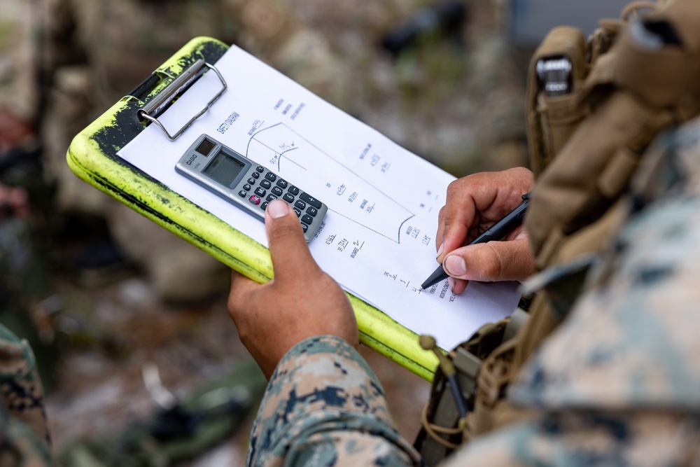 Marines with Infantry Unit Leaders Course participate in a combined arms live fire exercise
