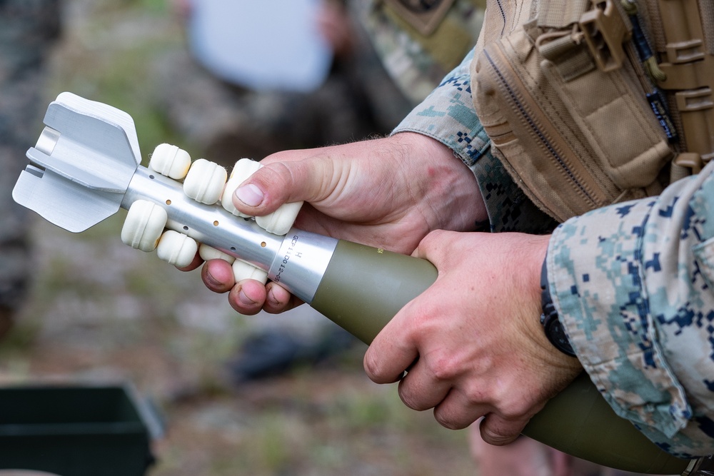 Marines with Infantry Unit Leaders Course participate in a combined arms live fire exercise
