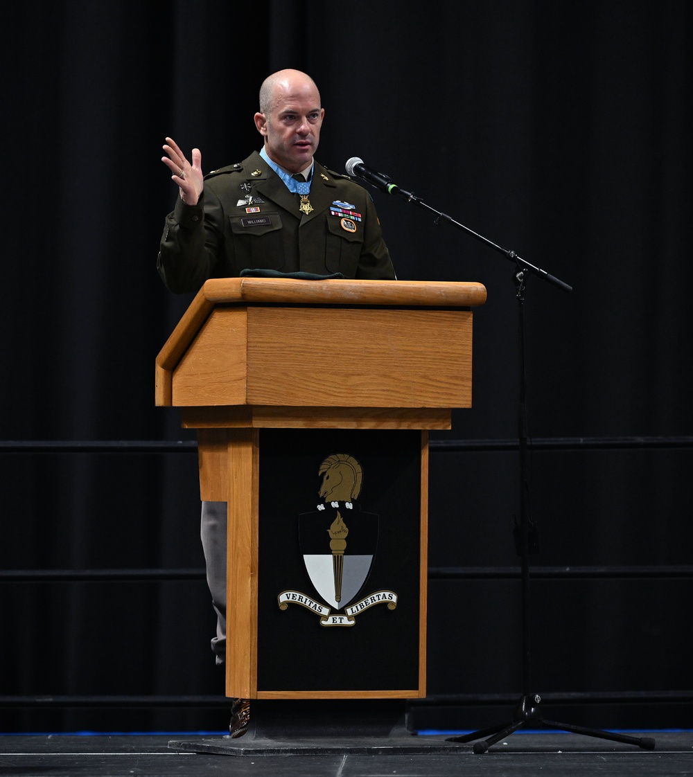 Soldiers Don Green Beret During Special Forces Graduation