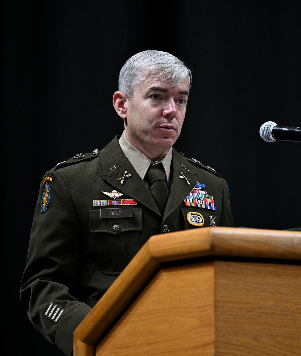 Soldiers Don Green Beret During Special Forces Graduation