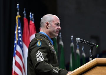Soldiers Don Green Beret During Special Forces Graduation