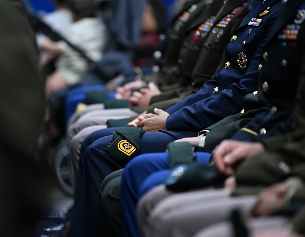 Soldiers Don Green Beret During Special Forces Graduation