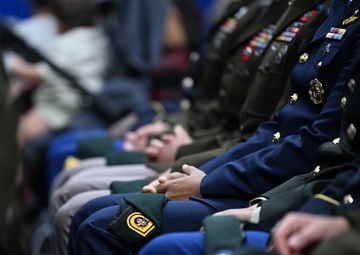 Soldiers Don Green Beret During Special Forces Graduation