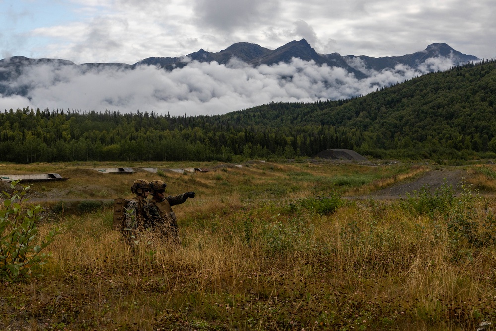 U.S. Marines with 3rd Bn., 4th Marines operate M3E1 Multi-purpose Anti-Armor Anti-Personnel Weapons System (MAAWS) during ARCTIC EDGE 2025