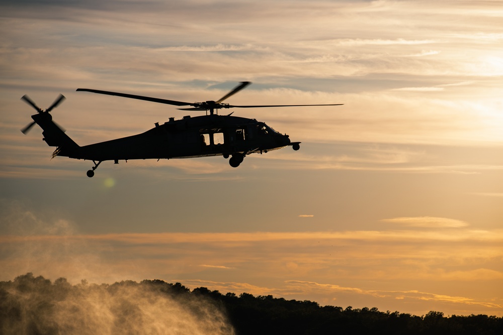 VX-1 conducts search and rescue operations over Patuxent River