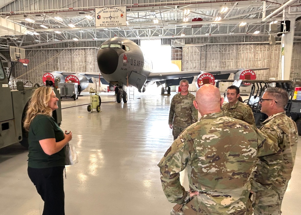 940 ARW MXG Conducts Tour with Honorary Commander