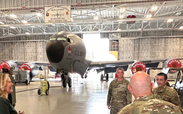 940 ARW MXG Conducts Tour with Honorary Commander