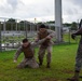 Camp Blaz Marines participate in a MCMAP grey belt test
