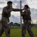 Camp Blaz Marines participate in a MCMAP grey belt test