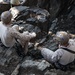 V35 and V11 Marines conduct lead climbing during Assault Climbers Course
