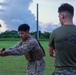 Camp Blaz Marines participate in a MCMAP grey belt test