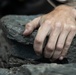 V35 and V11 Marines conduct lead climbing during Assault Climbers Course