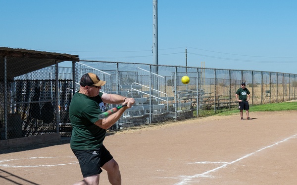 940 ARW Plays Softball During Beale vs. Travis Sports Day