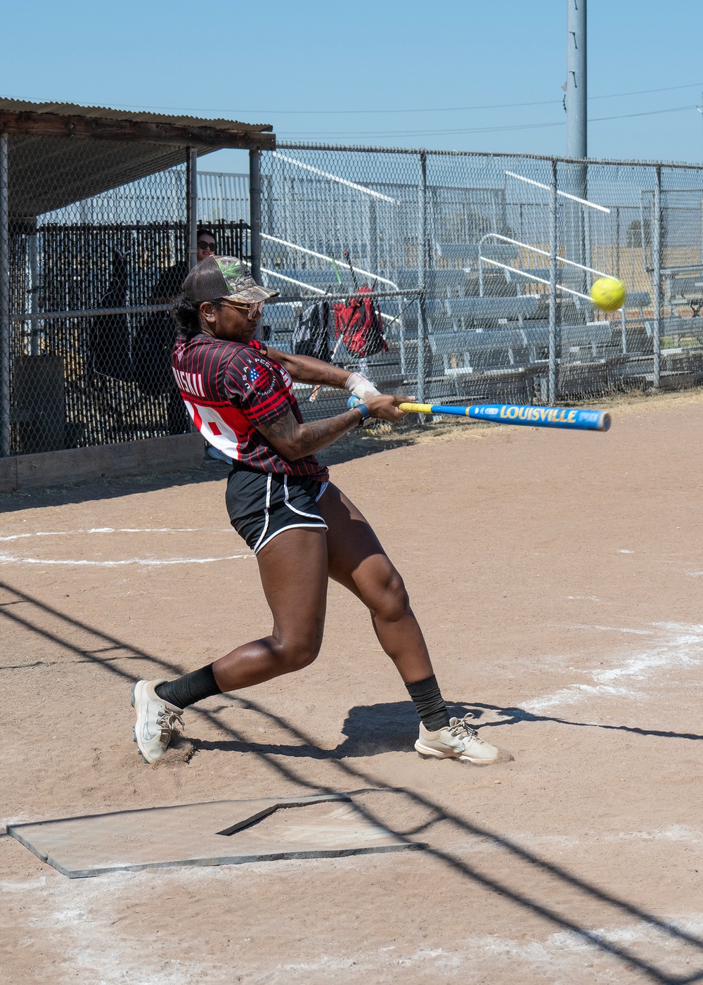940 ARW Plays Softball During Beale vs. Travis Sports Day