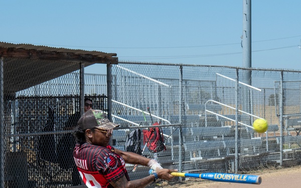940 ARW Plays Softball During Beale vs. Travis Sports Day