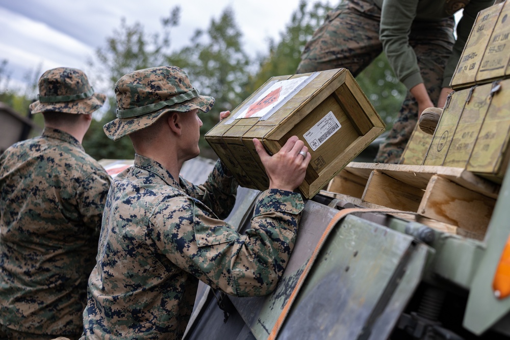 U.S. Marine with 3rd Bn., 4th Marines, conduct live fire M240B machine gun range during ARCTIC EDGE 2025