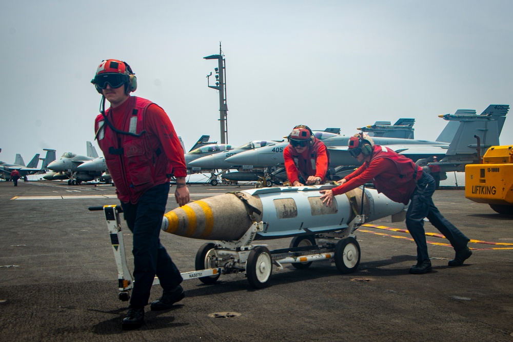 Nimitz Uploads Ordnance