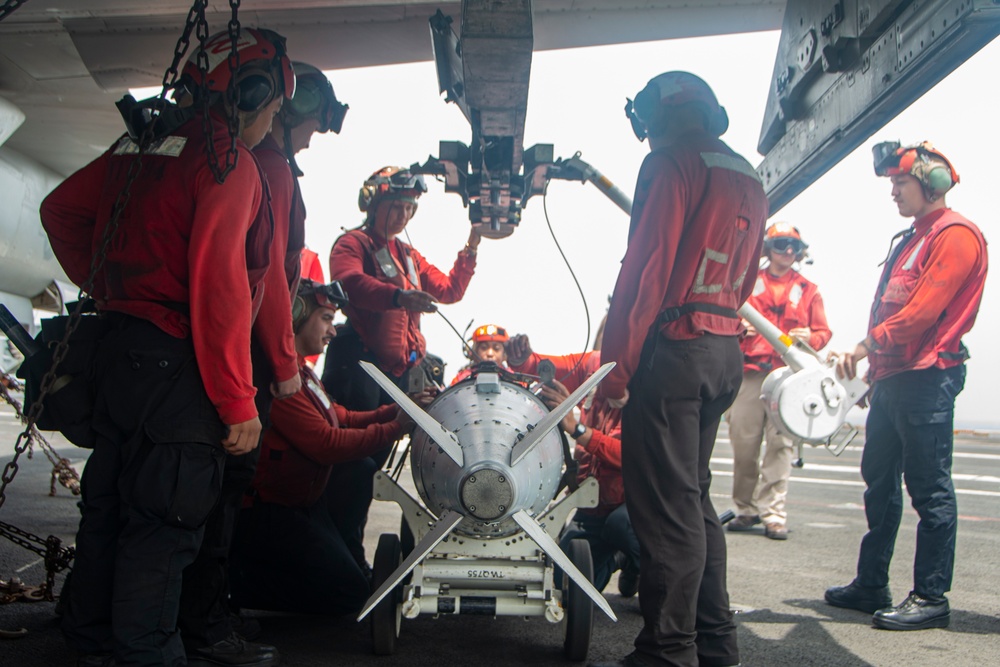Nimitz Uploads Ordnance
