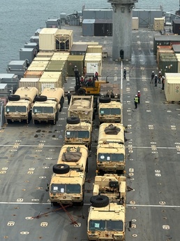 MV Cape Hudson Supports Offload for Exercise Super Garuda Shield 2025