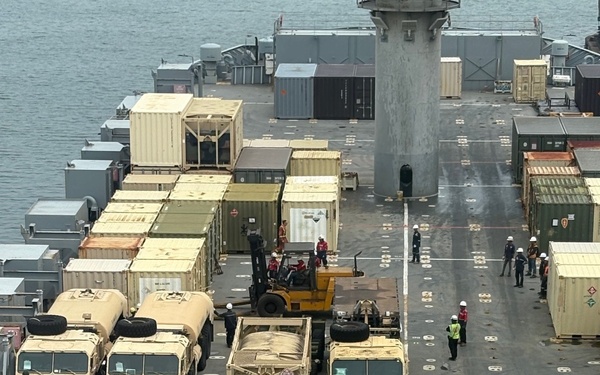 MV Cape Hudson Supports Offload for Exercise Super Garuda Shield 2025