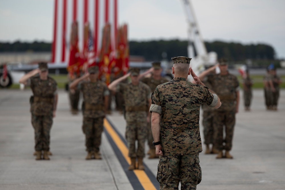 2nd Marine Aircraft Wing change of command ceremony 2025