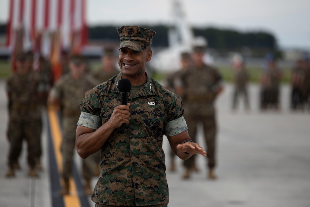 2nd Marine Aircraft Wing change of command ceremony 2025