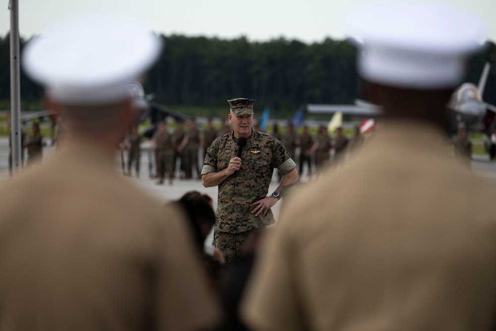 2nd Marine Aircraft Wing change of command ceremony 2025
