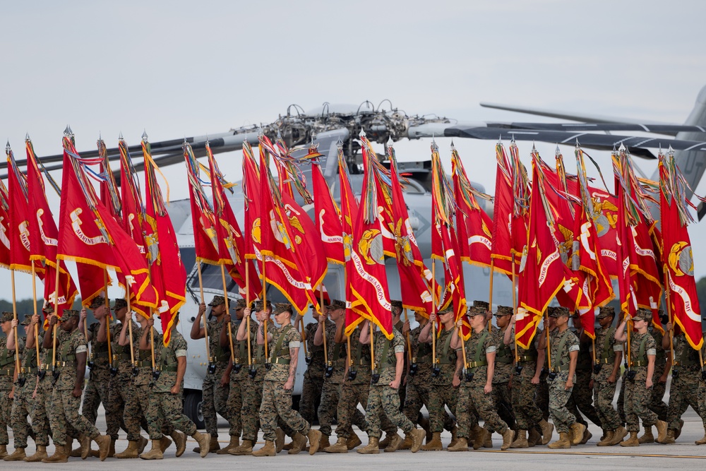 2nd Marine Aircraft Wing change of command ceremony 2025