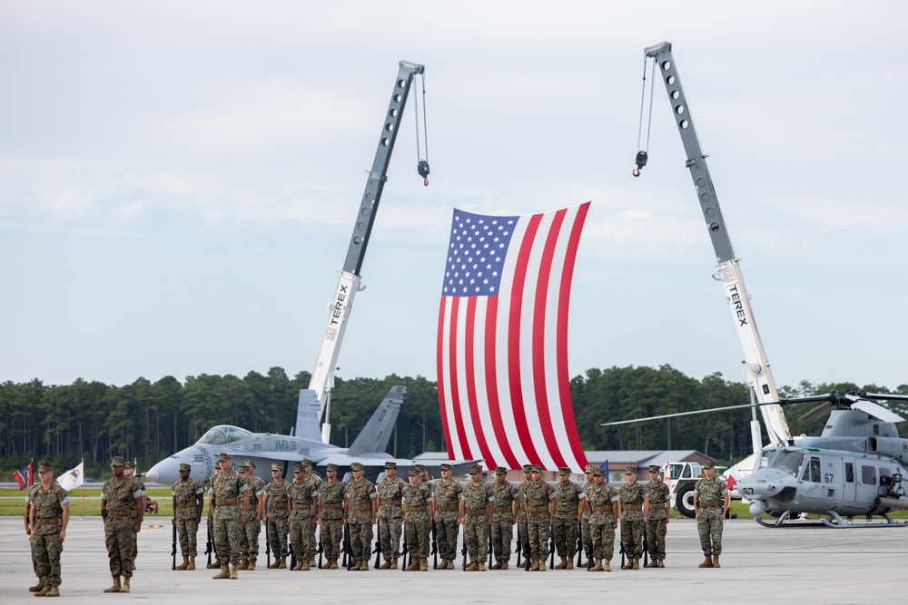 2nd Marine Aircraft Wing change of command ceremony 2025