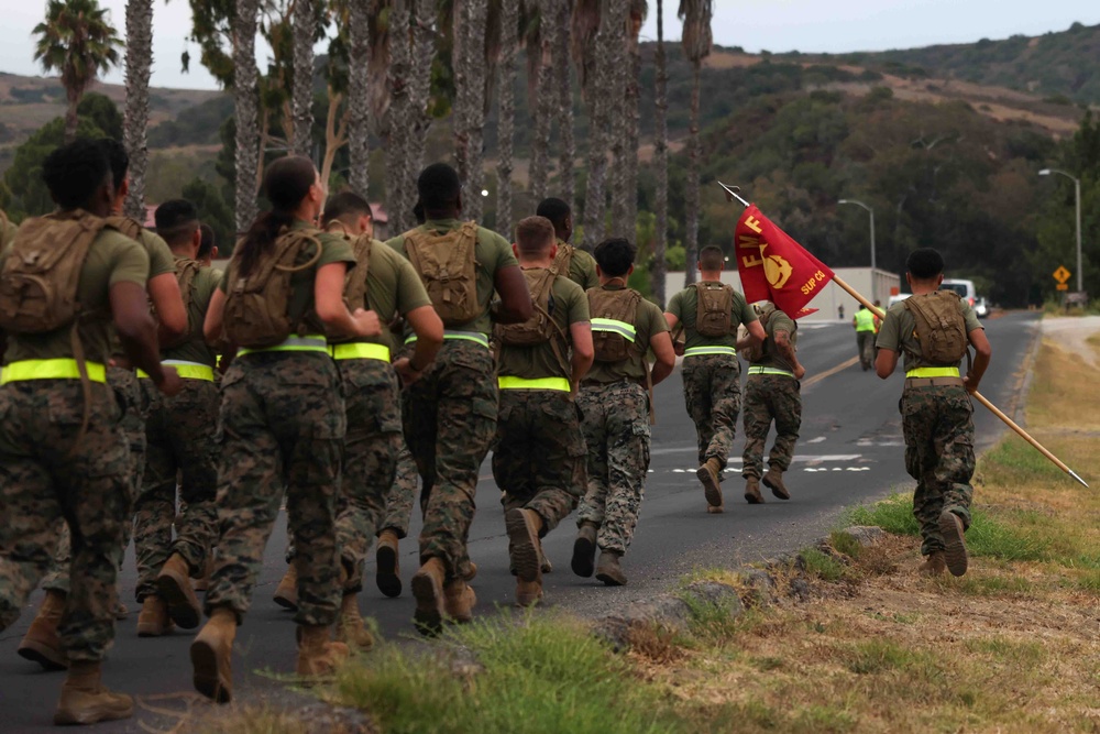 Get Motivated! Be Dedicated! 1st CRR Marines execute Moto Run