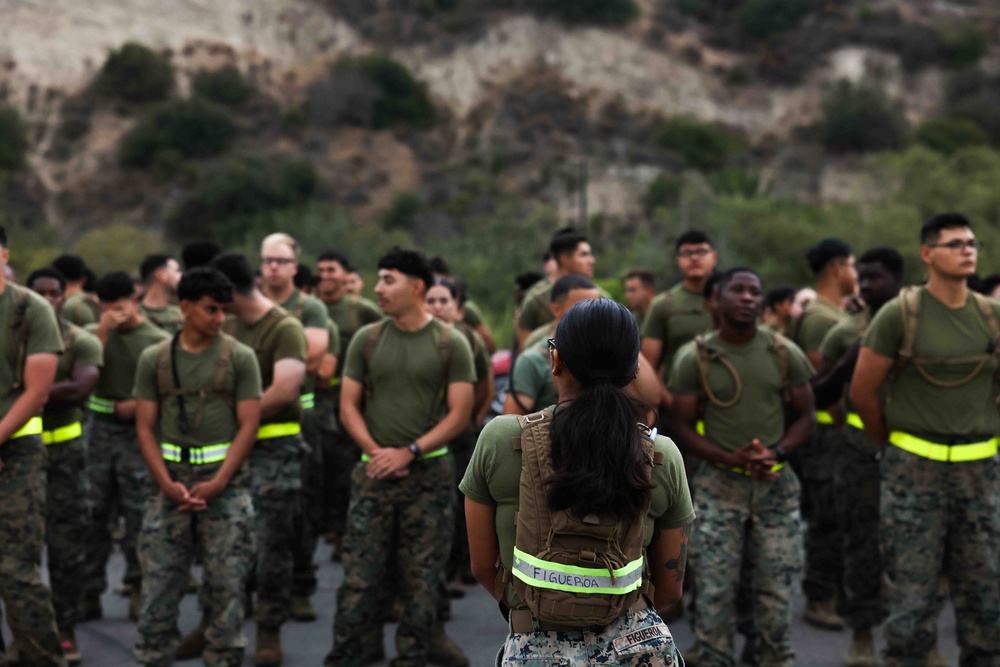 Get Motivated! Be Dedicated! 1st CRR Marines execute Moto Run