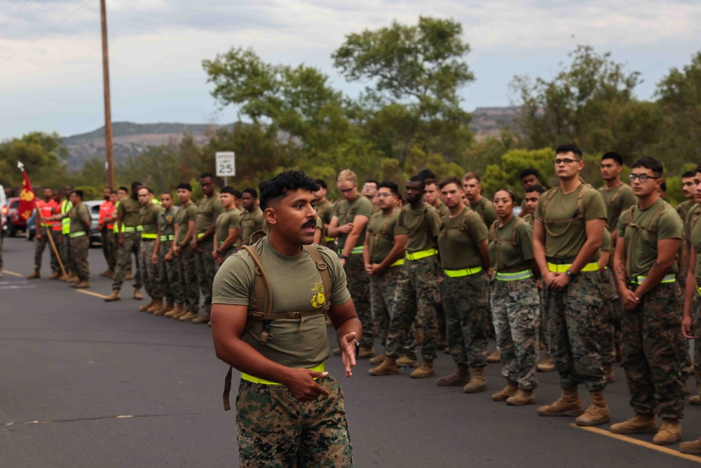 Get Motivated! Be Dedicated! 1st CRR Marines execute Moto Run