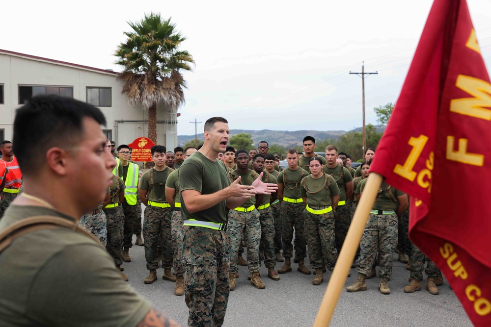 Get Motivated! Be Dedicated! 1st CRR Marines execute Moto Run